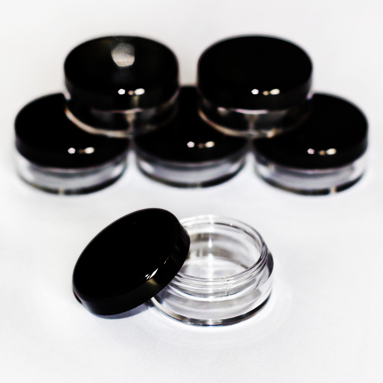 10gm empty craft jar/pot VARIOUS QUANTITIES craft/lip balm/cosmetic/glitter jfb