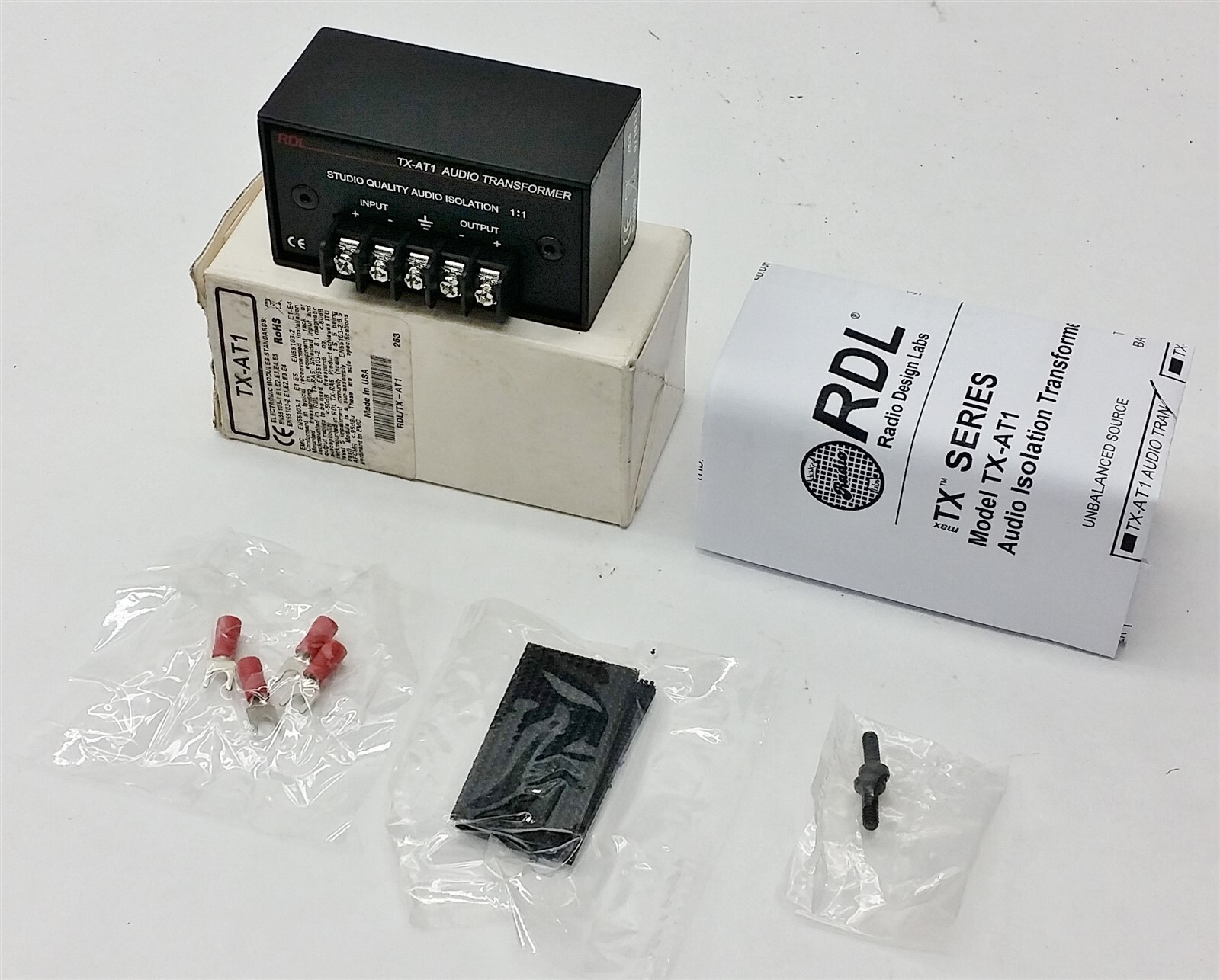 RDL Radio Design Labs TX-Series TX-AT1 600-Ohm Audio Isolation Transformer New