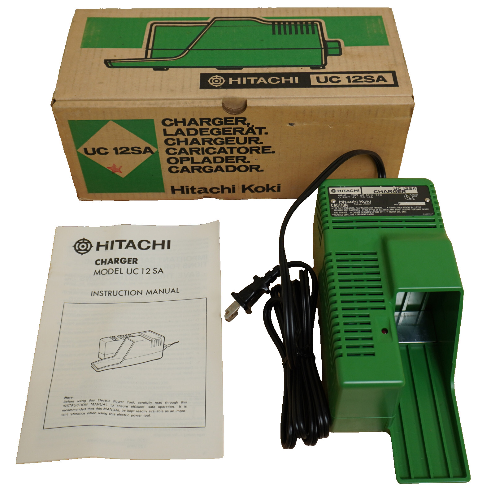 NEW Old Stock Hitachi Koki UC12SA UC 12SA Charger Genuine