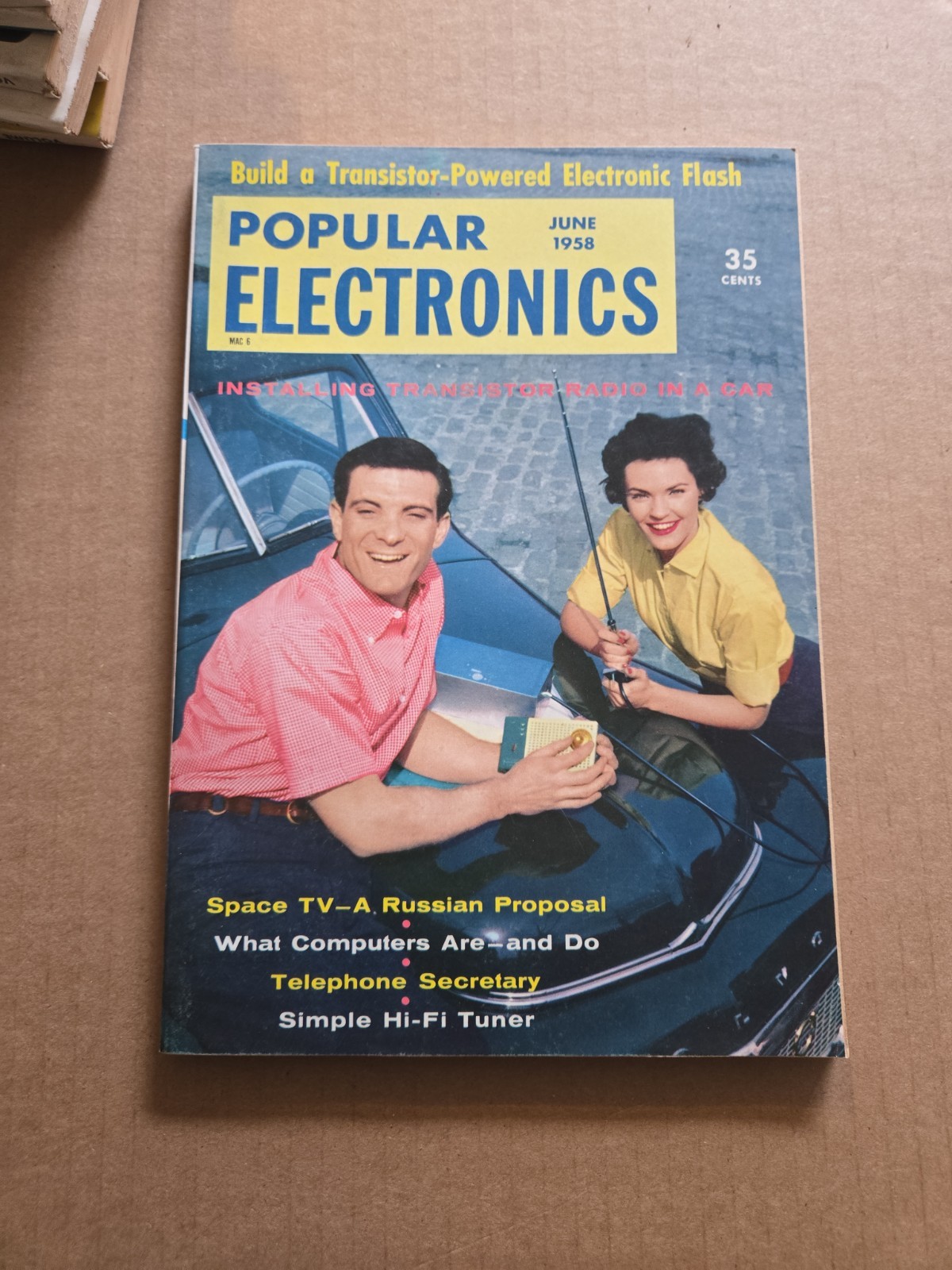 Vintage Popular Electronics Magazine  1958 June