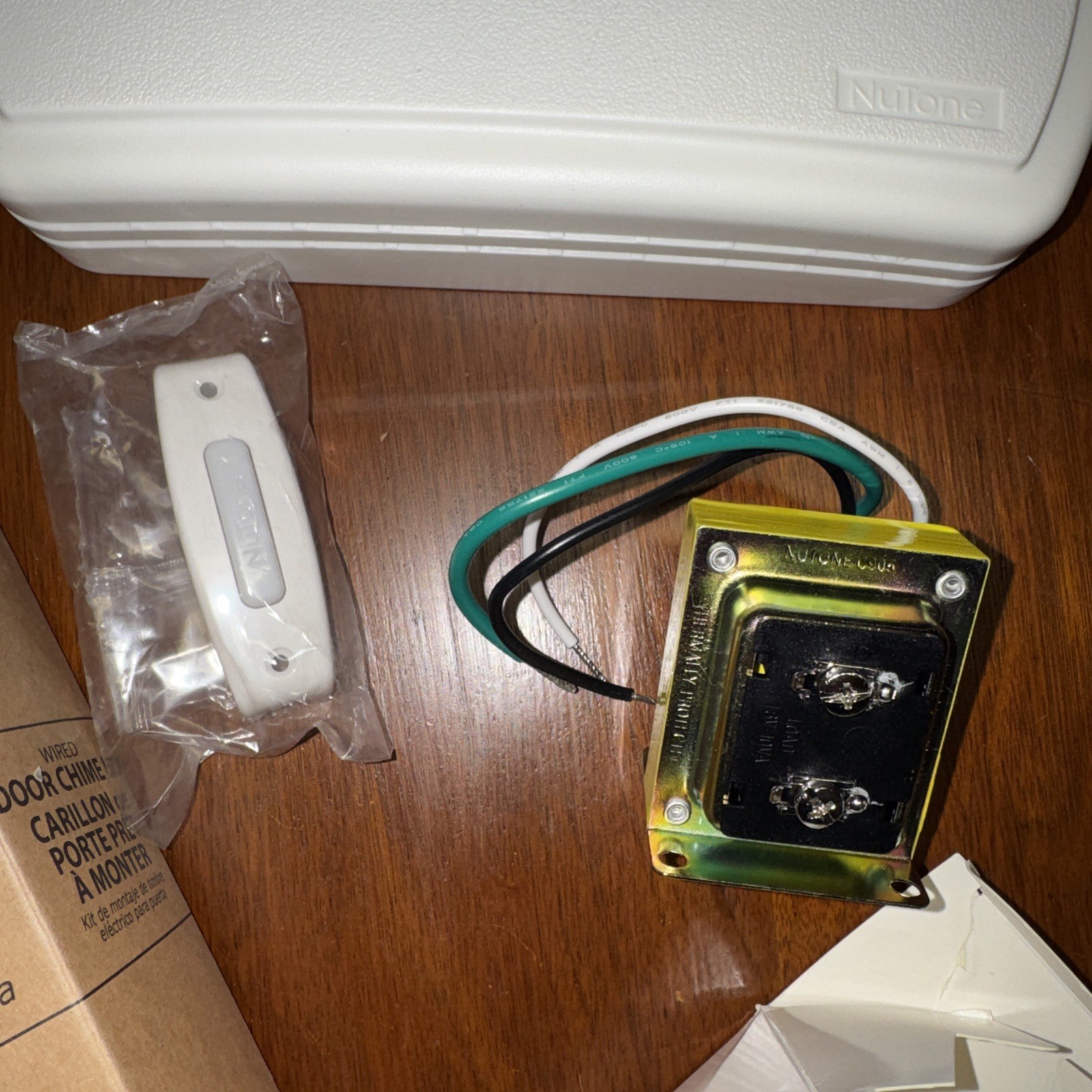 Nutone Wired Door Chime Kit White BK115LWH - OPEN BOX