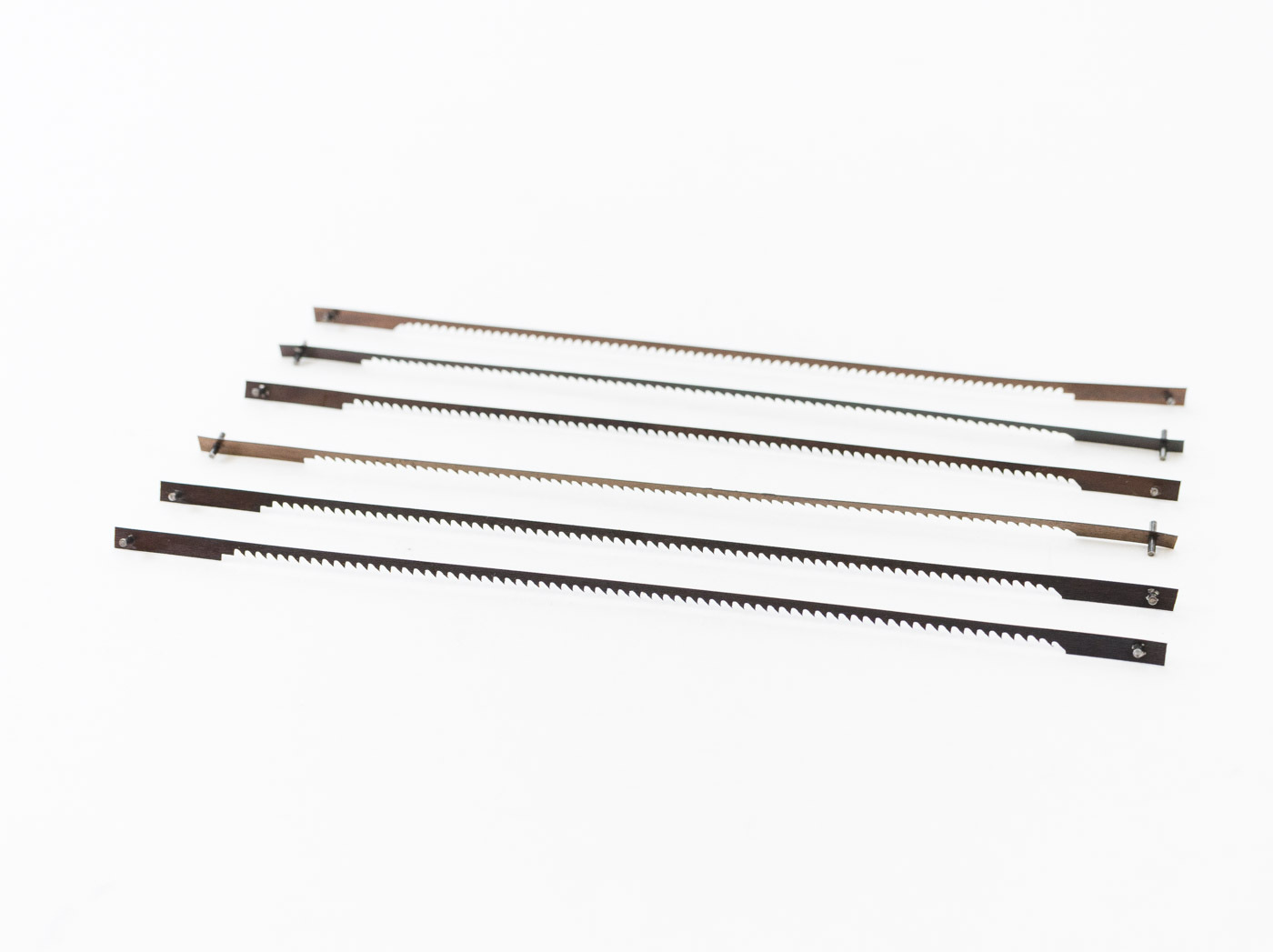 Dental Laboratory Trojan Pinned Saw Blades for 5" Frame Pinned End - Bag of 12
