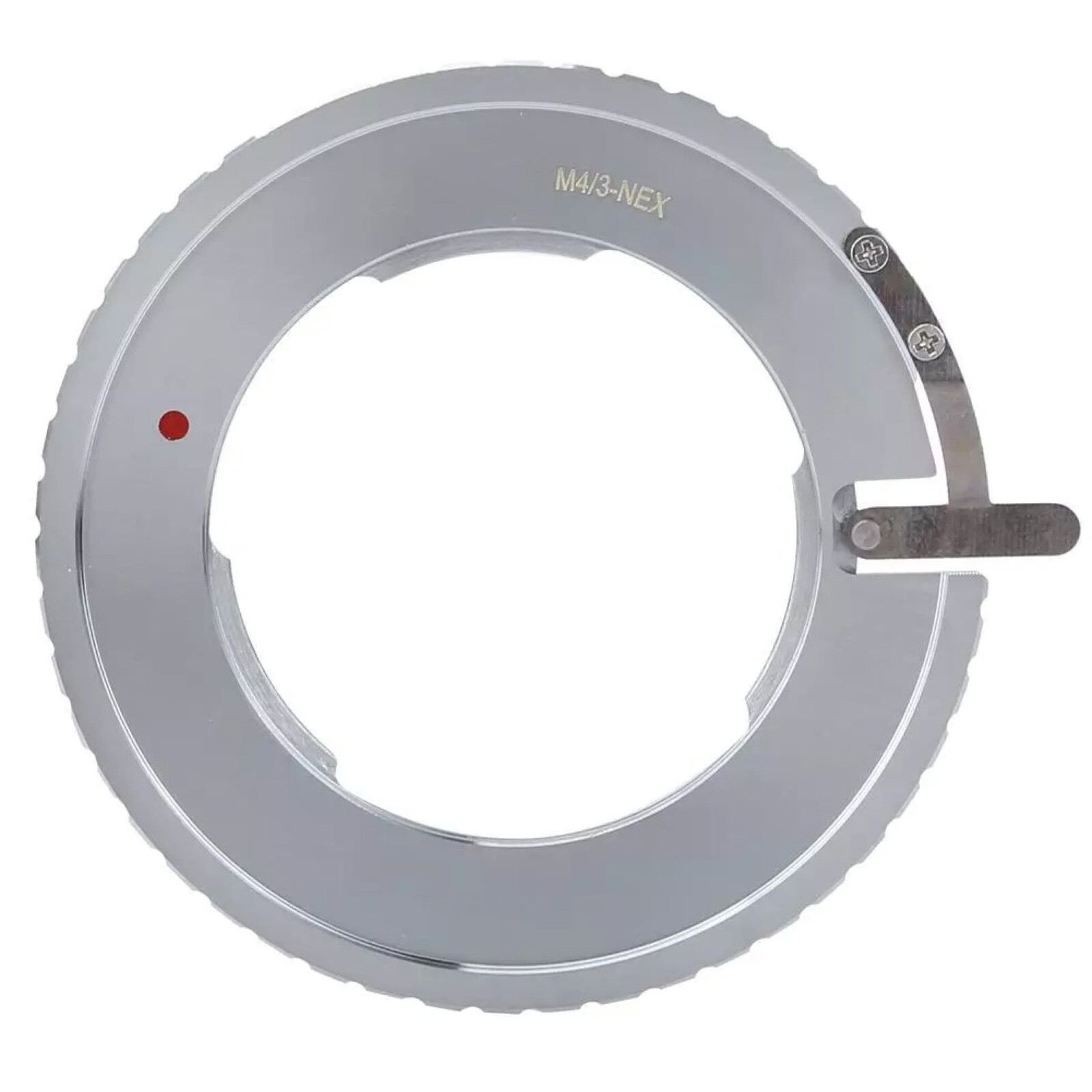 Silver M4/3-NEX Aluminum Alloy Adapter Converter Ring For Sony E Mount Camera
