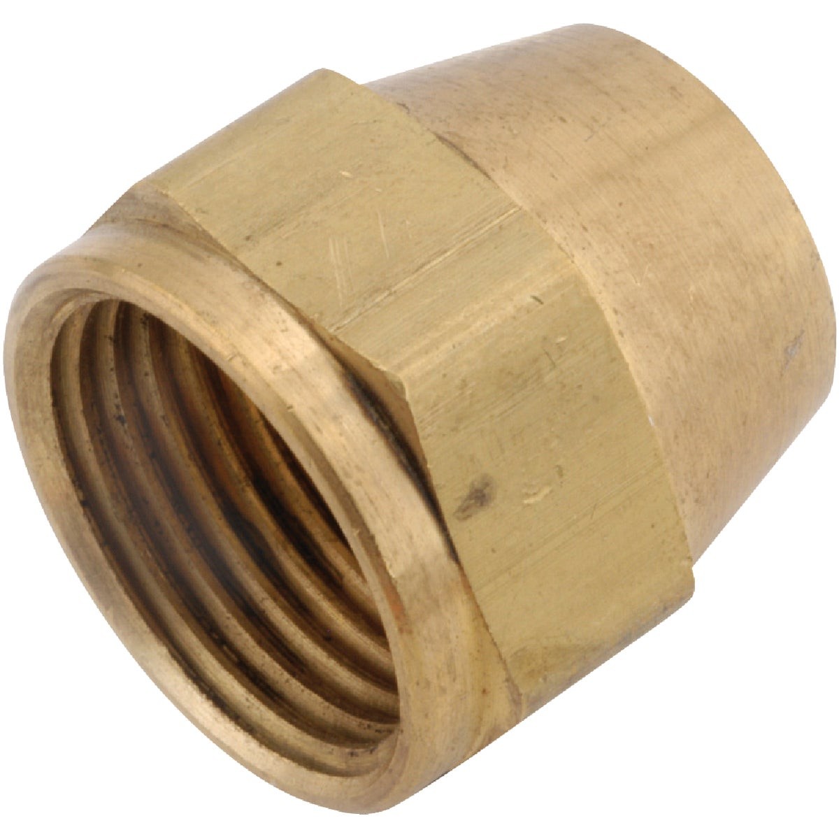 Anderson Metals 1/4 In. Brass Flare Short Nut 754014-04 Pack of 10 Anderson