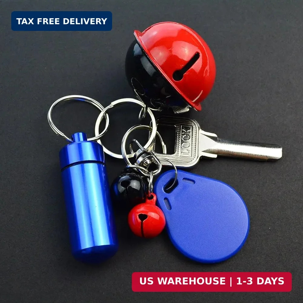 10 Pcs Portable Pill Case, Bantoye Waterproof Aluminum Holders Storage Container
