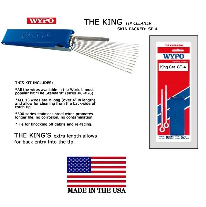 WYPO Tip Cleaner King Stainless-Steel Reams Tip Cleaner SP-4 US Made