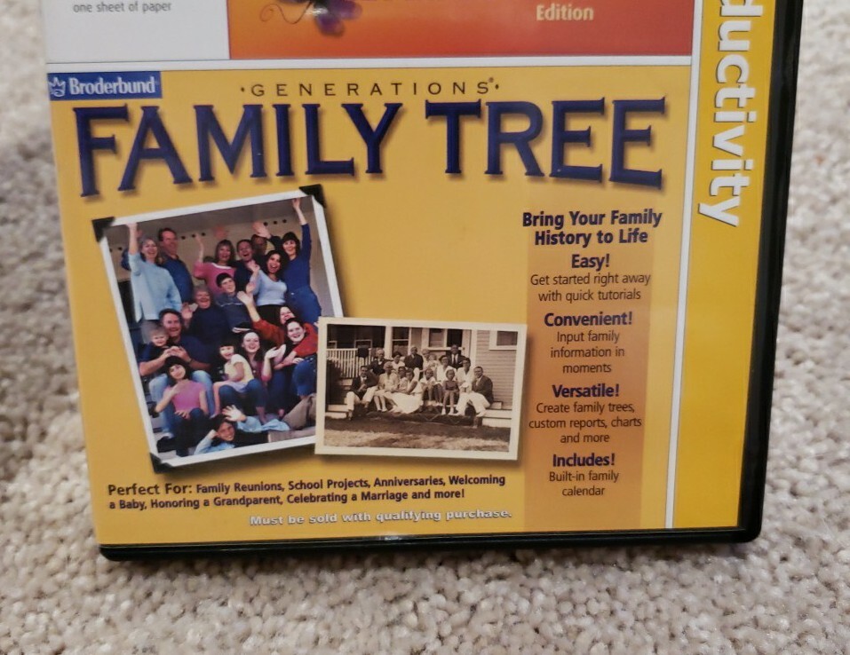 My Scrapbook 2 Creative Reflections Edition & Generations Family Tree PC Program