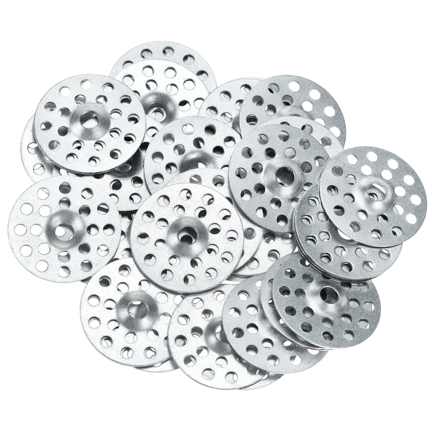 QWORK 200 Pcs 1 Inch Zinc Plated Plaster Washers for Wall Ceiling 1 inch