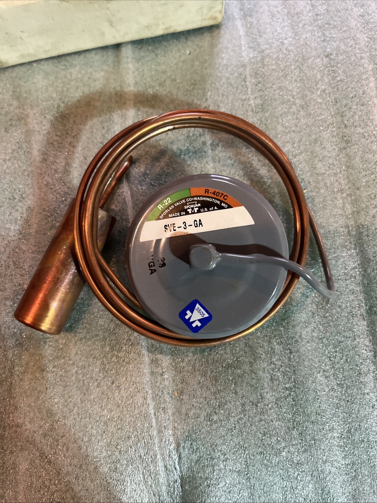 Sporlan KT-83-VGA Expansion Valve Element, 60" Capillary Tube Free Shipping H-5