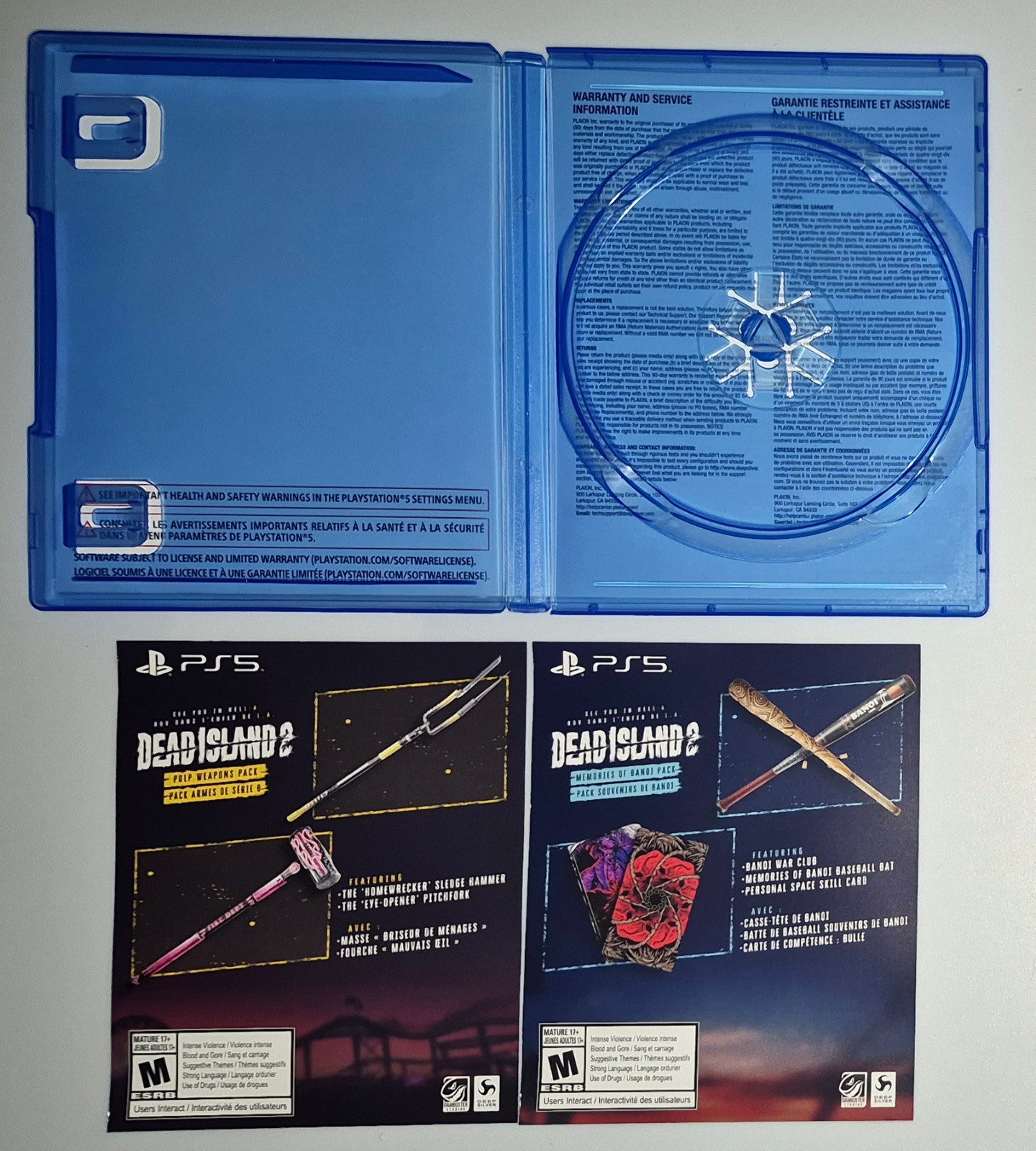 Dead Island 2 - Sony PlayStation 5 PS5 Original OEM Replacement Case & Inserts