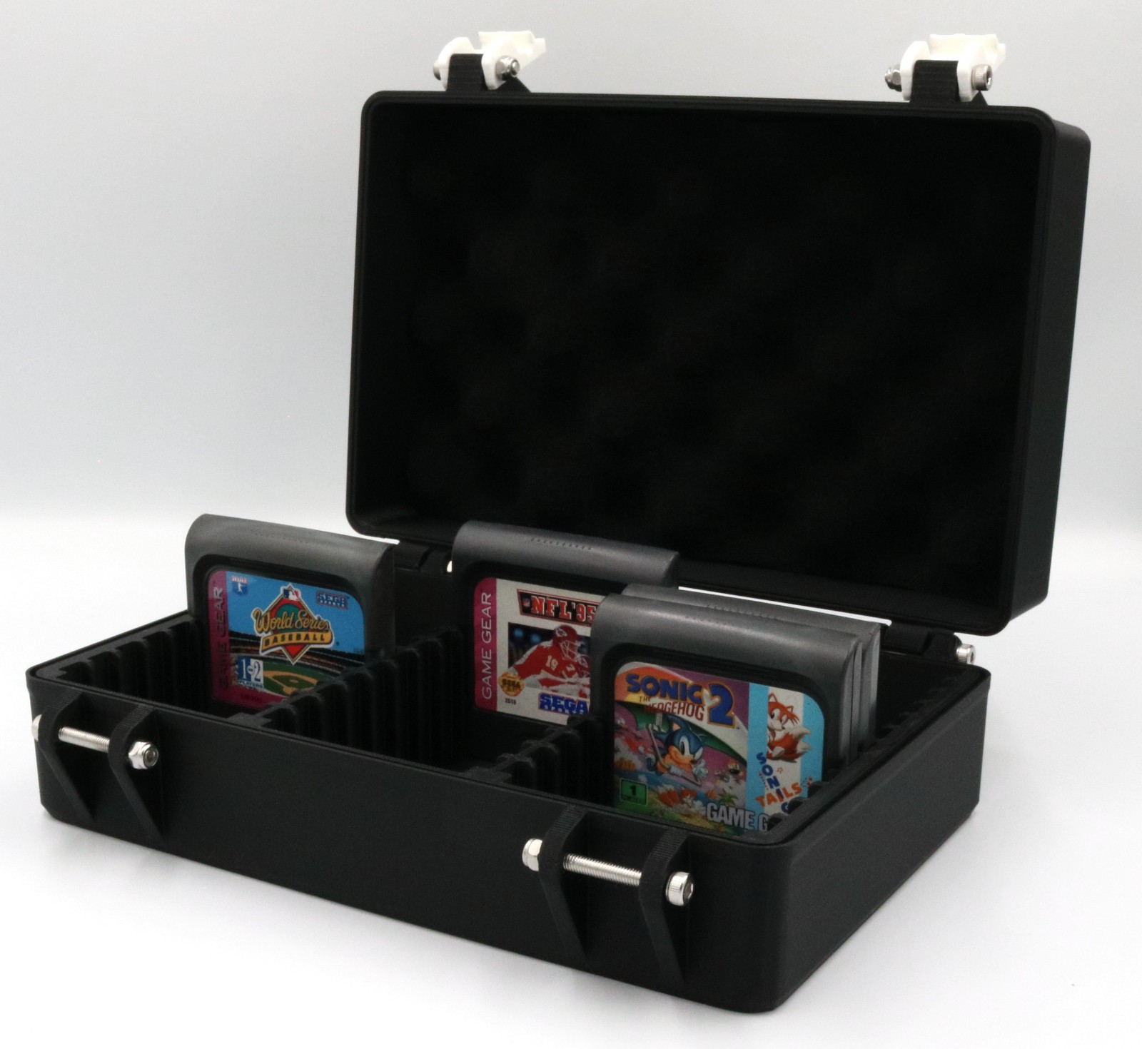 Sega Game Gear Cartridge Compatible Rugged Protective Carrying Case - Holds 36