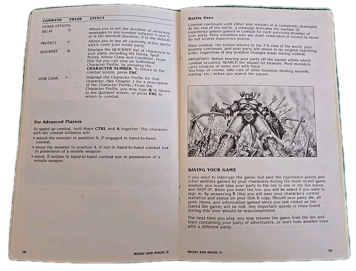 Might and Magic II 1988 IBM PC. Gates to another World. New World Computing Inc