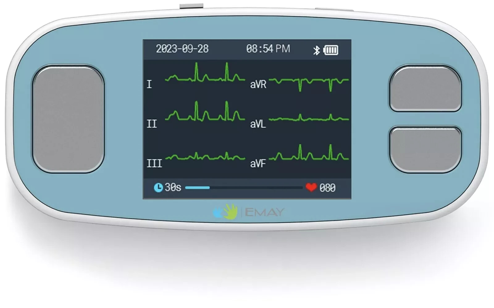 6 Leads Portable ECG Monitor Record ECG & Heart Rate in 6 Channels /OPEN BOX