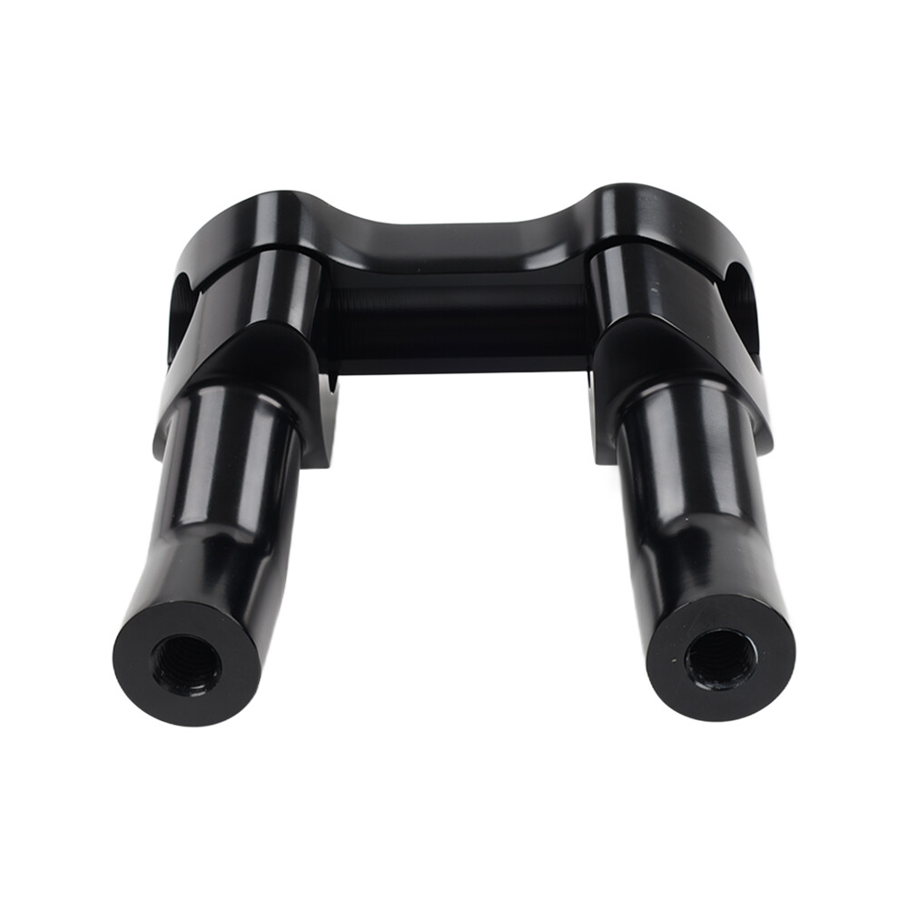 Top Cover 3.5" Handlebar Risers Clamp Black For Harley Dyna Softail Sportster XL