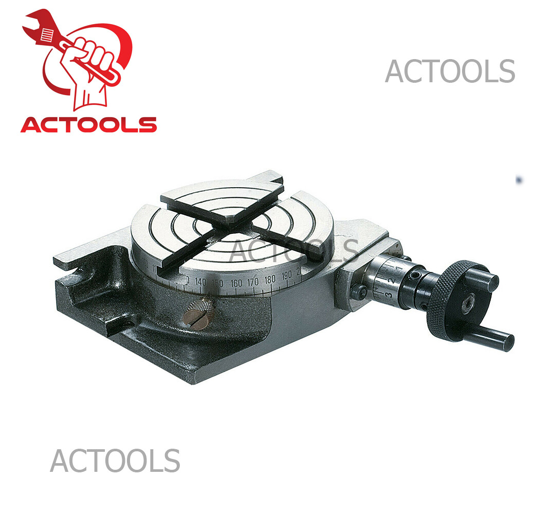 H/V 4 Milling Slots 3"Inch Rotary TableWith Tailstock And Vice 80 mm Round Vise