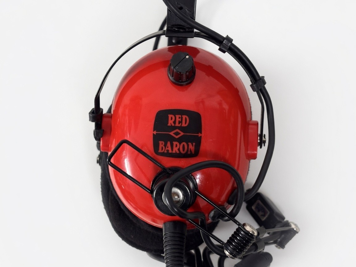 Red Baron C-40-10 Soft Comm Aviation Headset ✅ Dual Plug