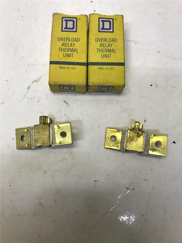 Square D 1.B1.45 Overload Relay Thermal Unit (Lot of 2)