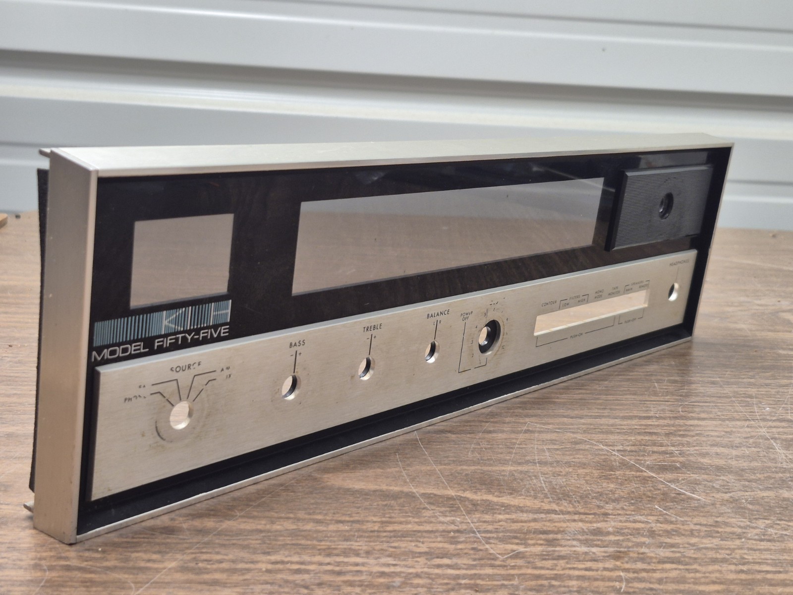 KLH Model Fifty-Five 55 AM / FM Stereo Receiver FACE PLATE