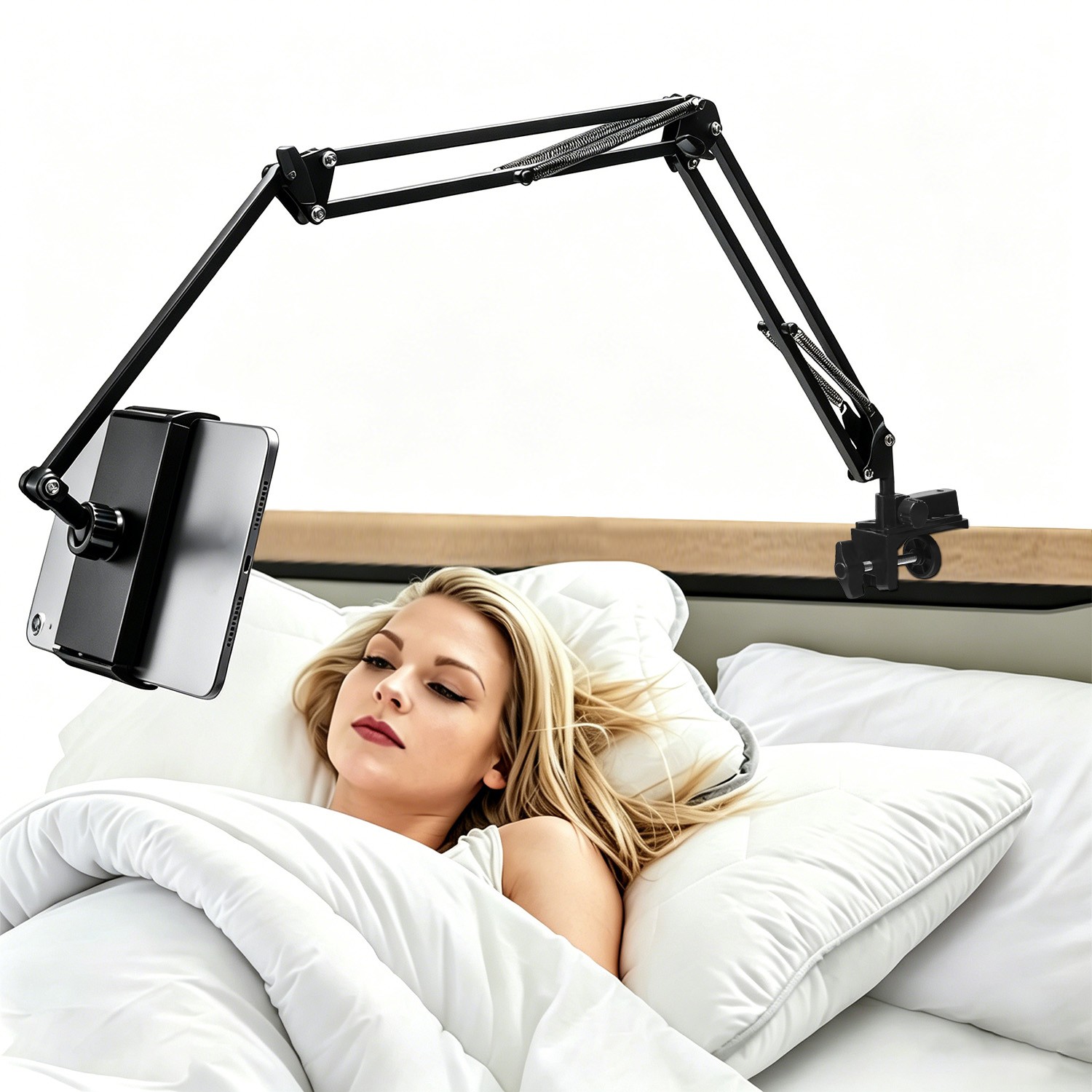 Adjustable Cantilever Stand, Foldable Extension Support for Phone & Tablet, Bed
