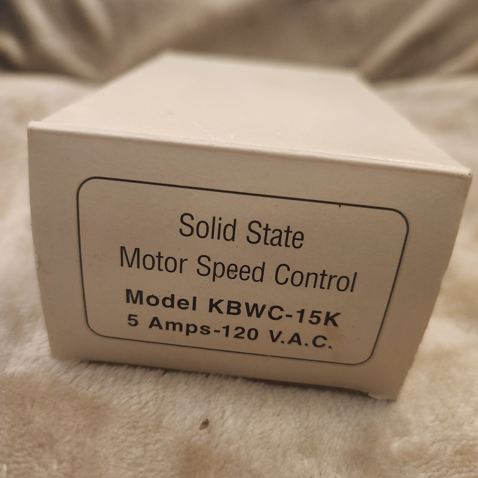 Solid State Motor Speed Control Model KBWC-15K 120 VAC - Qwik Ship!