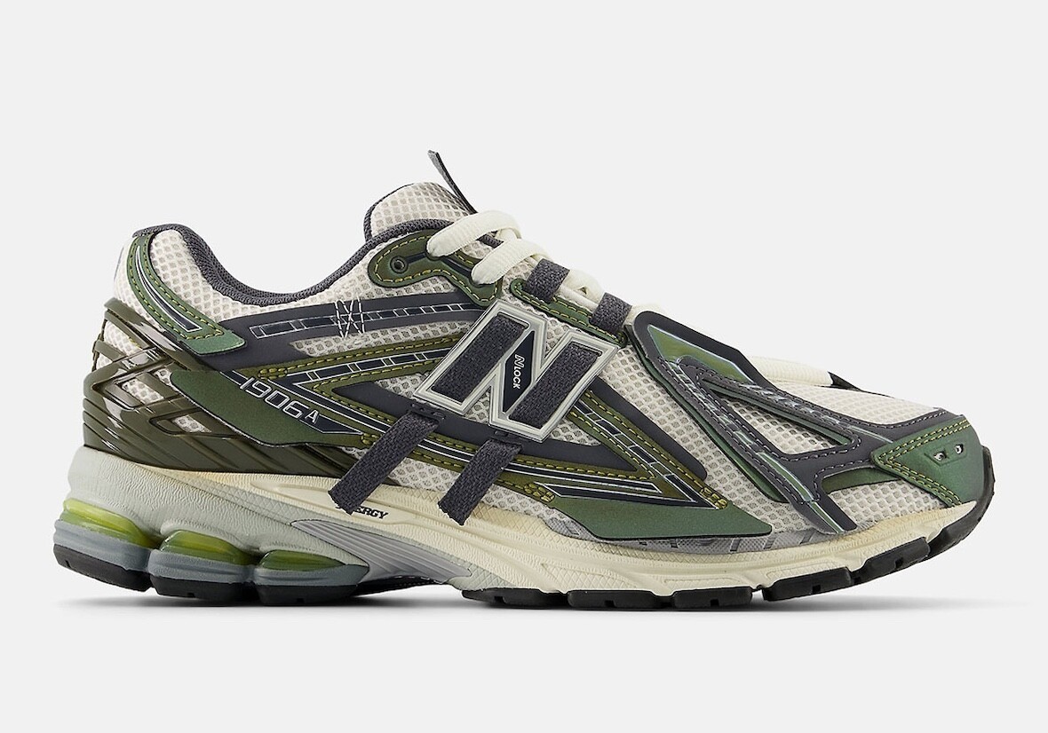 *NEW BALANCE Men's 1906A 'Olive Juice' Sea Salt White U1906ANC Mens size