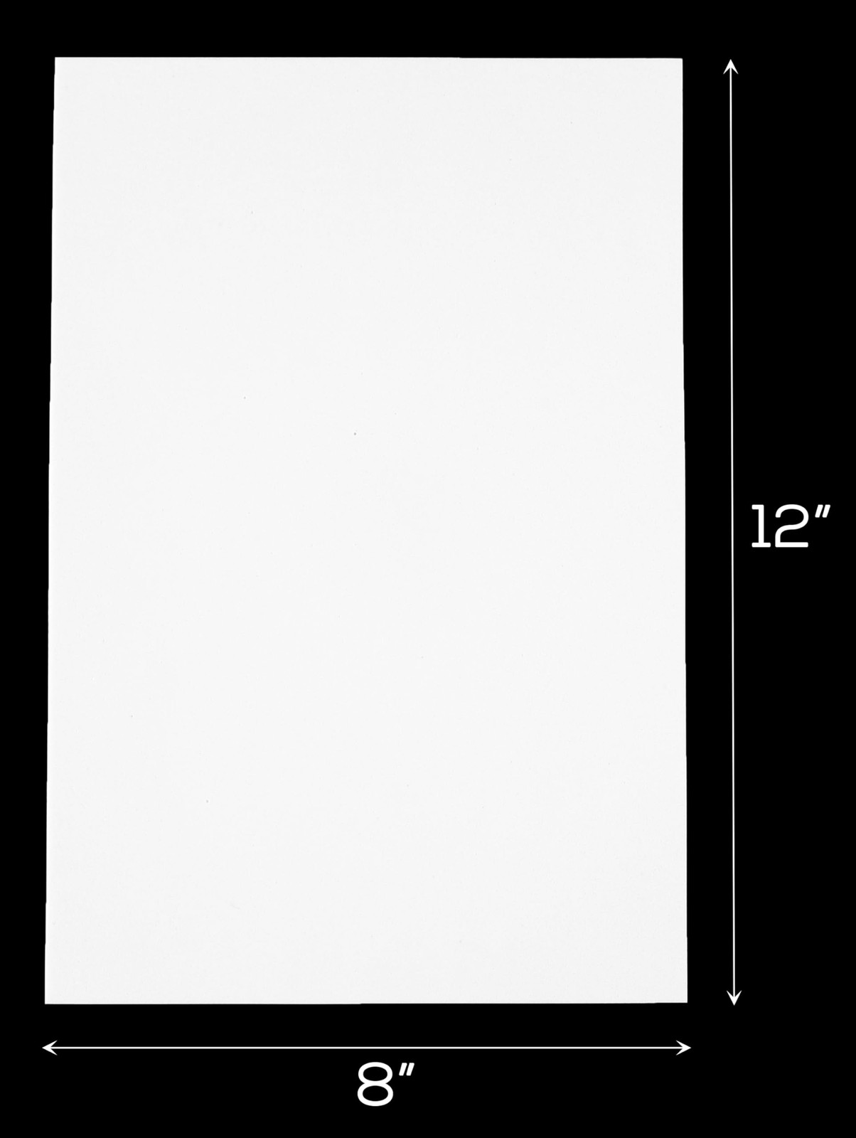 10 Pack - 8" x 12" Foam Sheets - White - Large Self Adhesive Craft Sheets