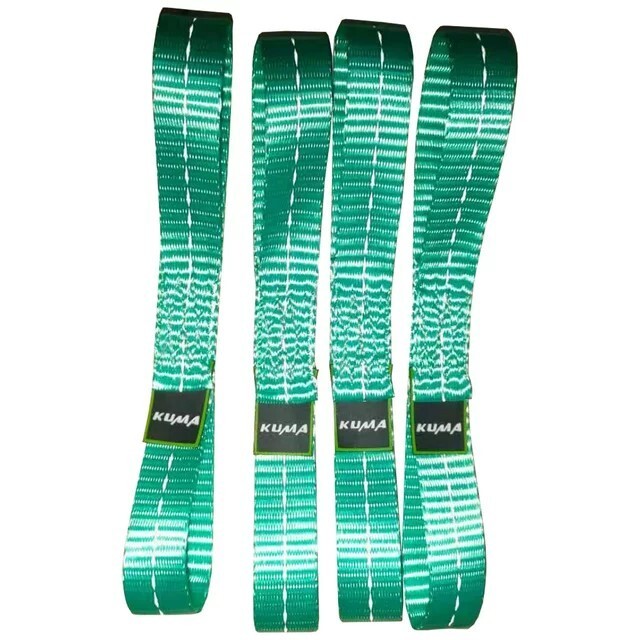 8pcs Reflective Soft Loop Tie Down Straps 1''x10" 4500lb Motorcycle ATV Bicycle
