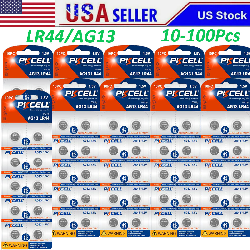 10-100x LR44 Button Cell AG13 A76 357 1.5V Alkaline Battery for Watch Calculator