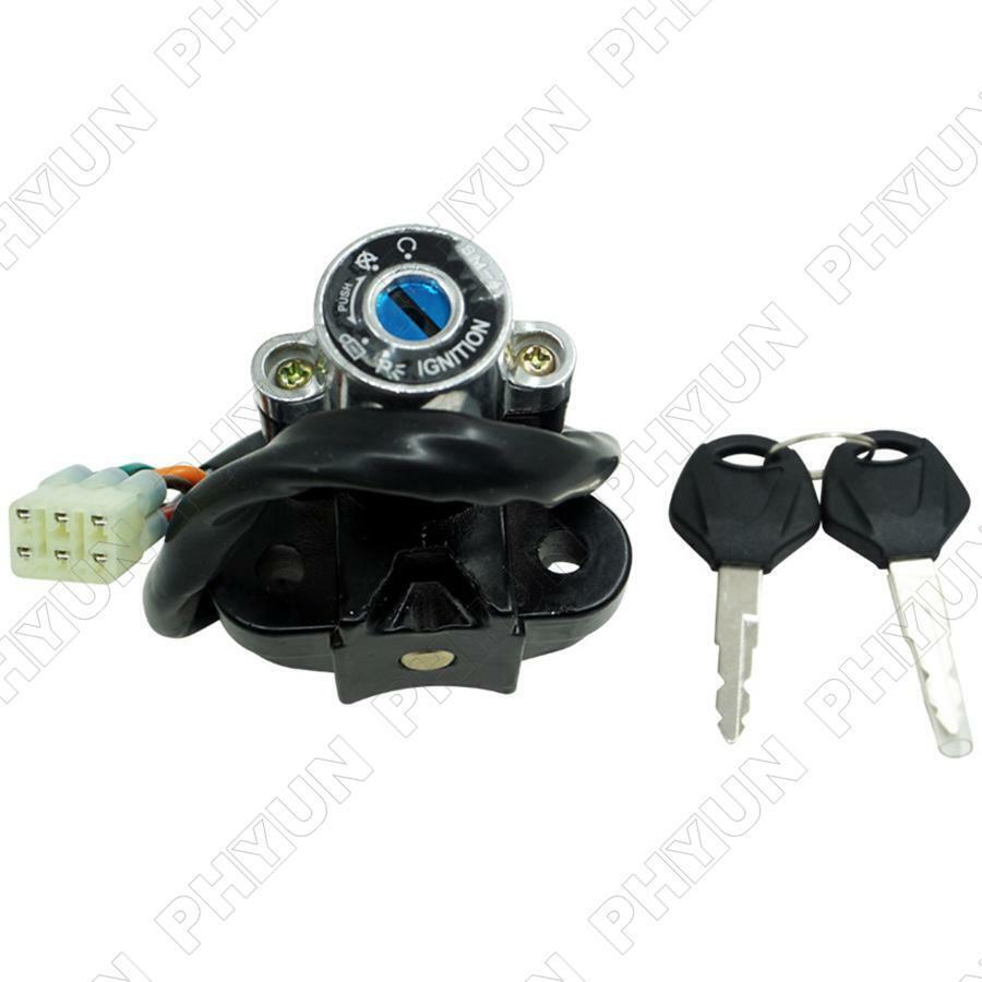 Universal Motorcycle ATV Modified Ignition Key Lock Kit Switch w/Keys Aluminum