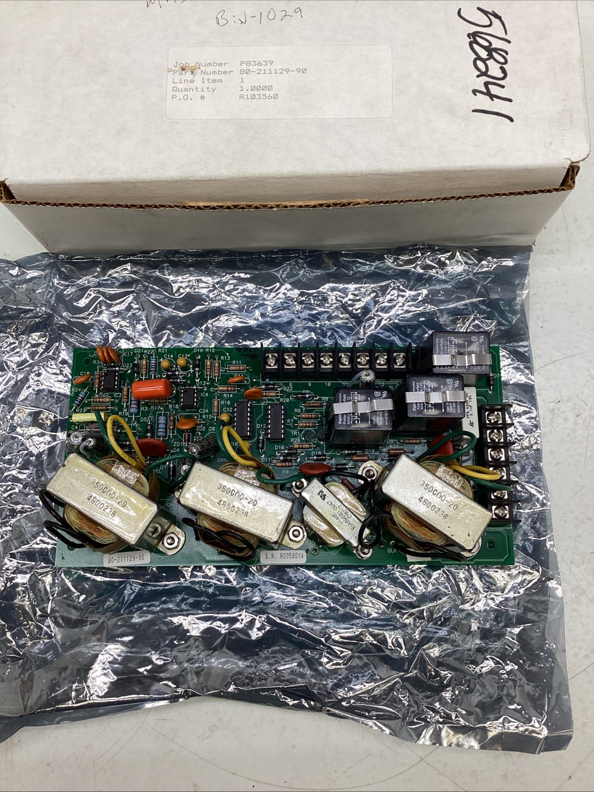 Solidstate Controls Inc 80-211129-90 Printed Circuit Board NIB