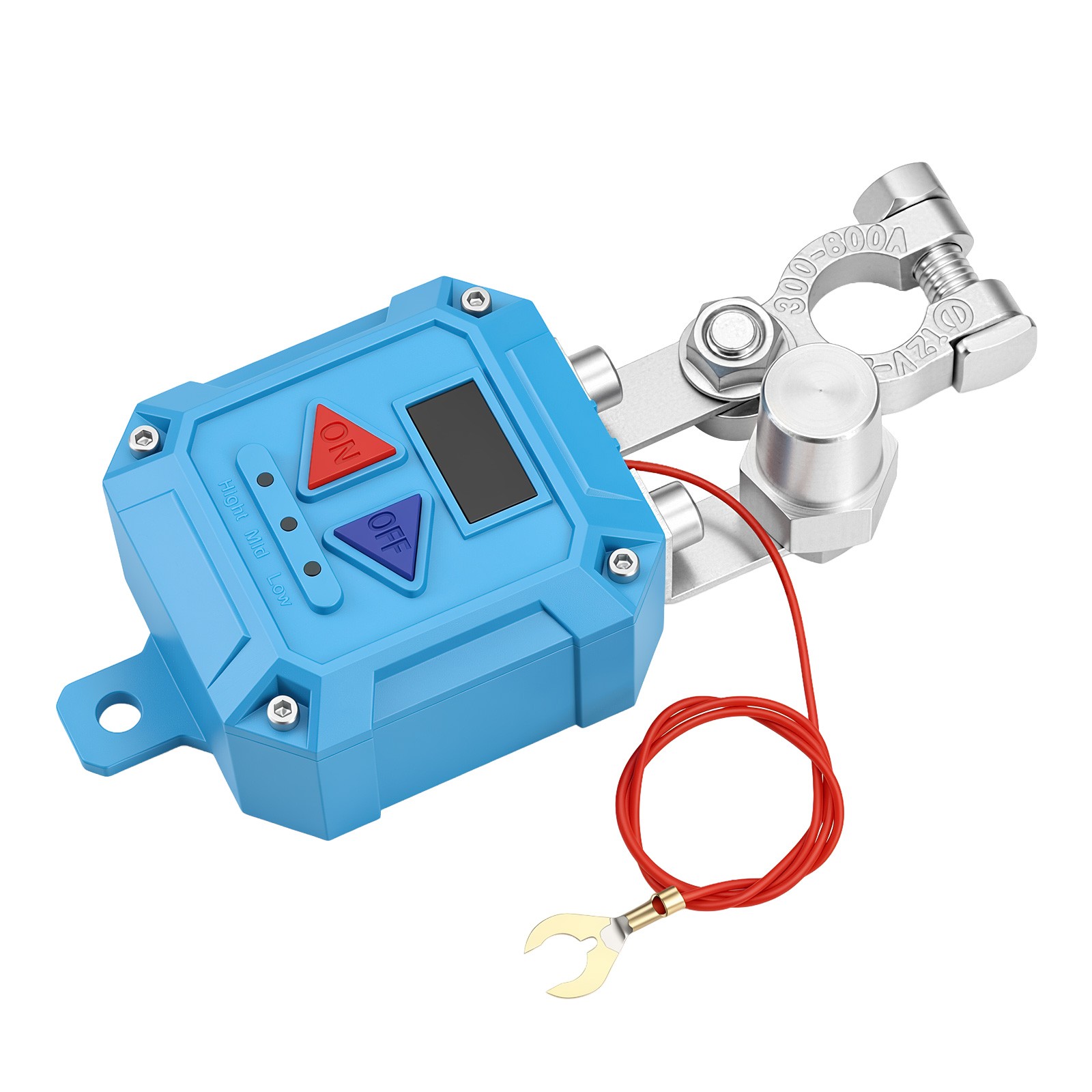 Auto Battery Disconnect Switch 120A Remote Kill Switch With LED Voltage Display
