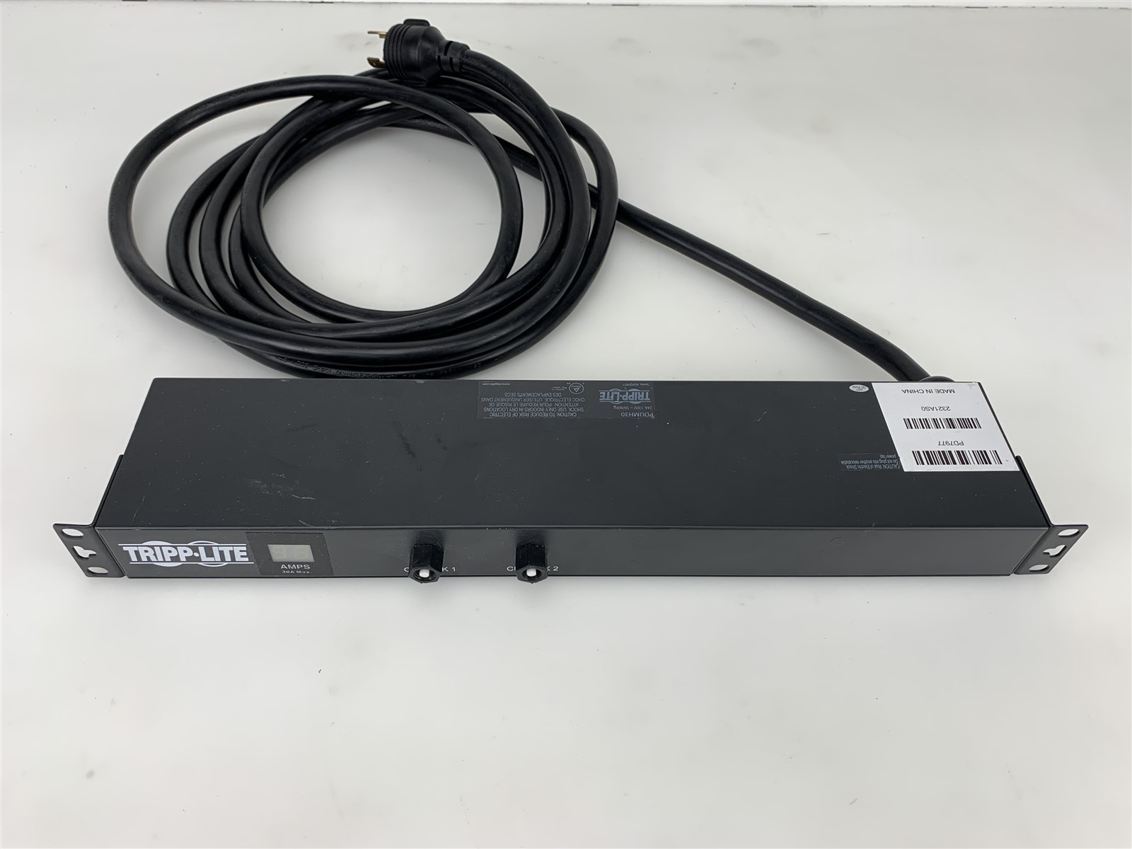 Tripp Lite PDUMH30 PDU 2.9kW Metered 12 120V Outlets 1U Rack Mount Power Supply