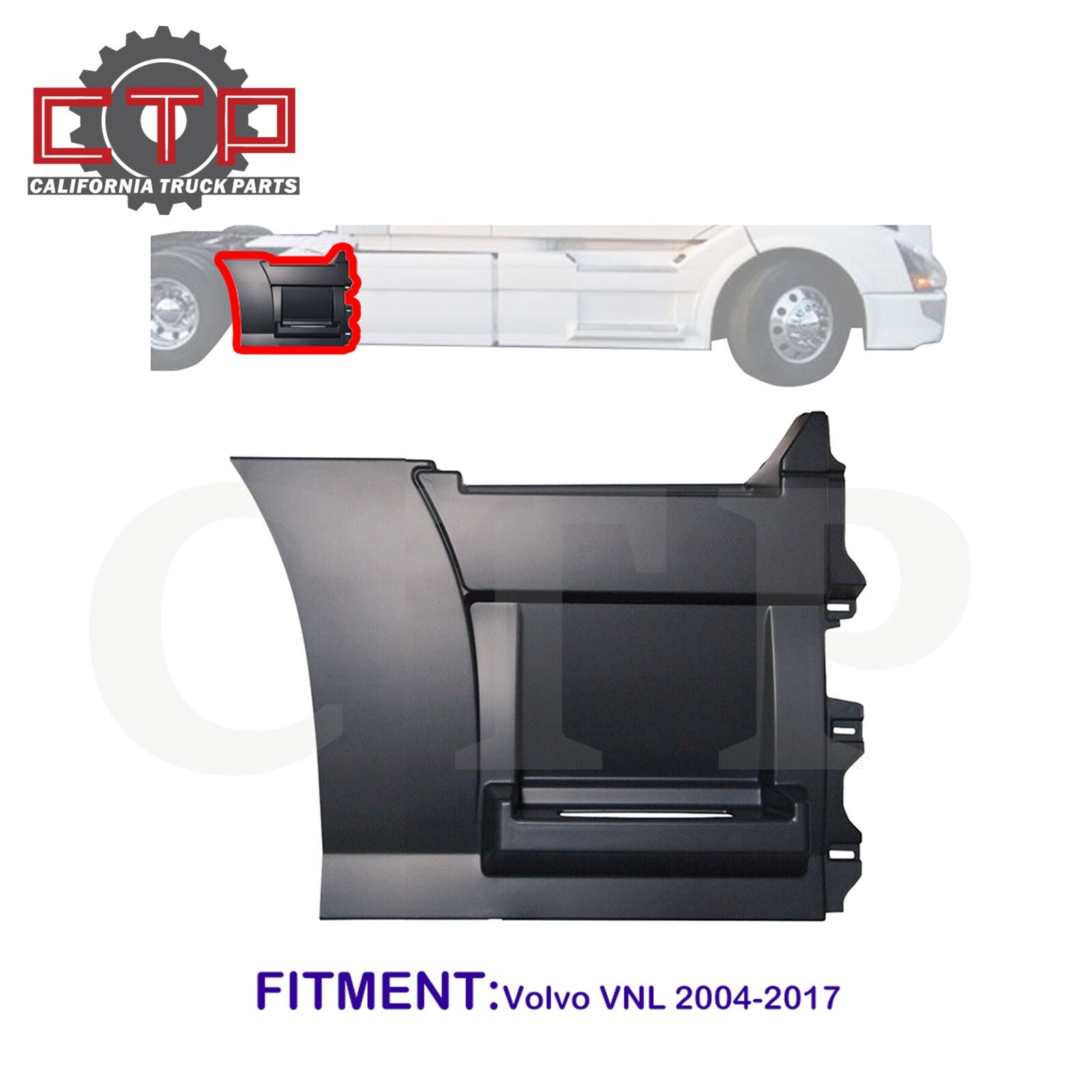 Rear Step Fairing Panel for Volvo VNL 2004-2017 Passenger (Right) Side /33.46In