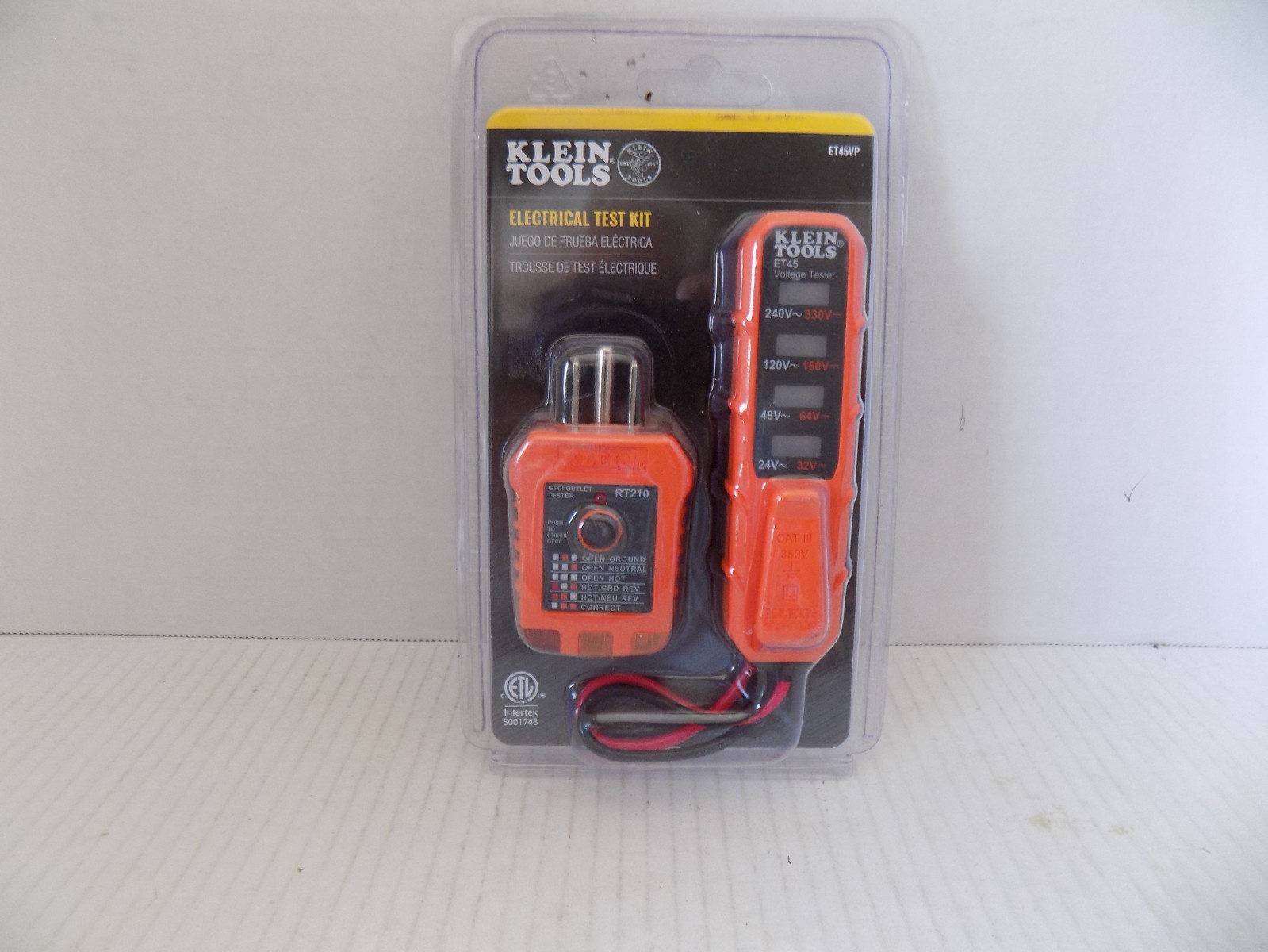 ELECTRICAL TESTING KIT #ET45YP BY; KLINE TOOLS NEW
