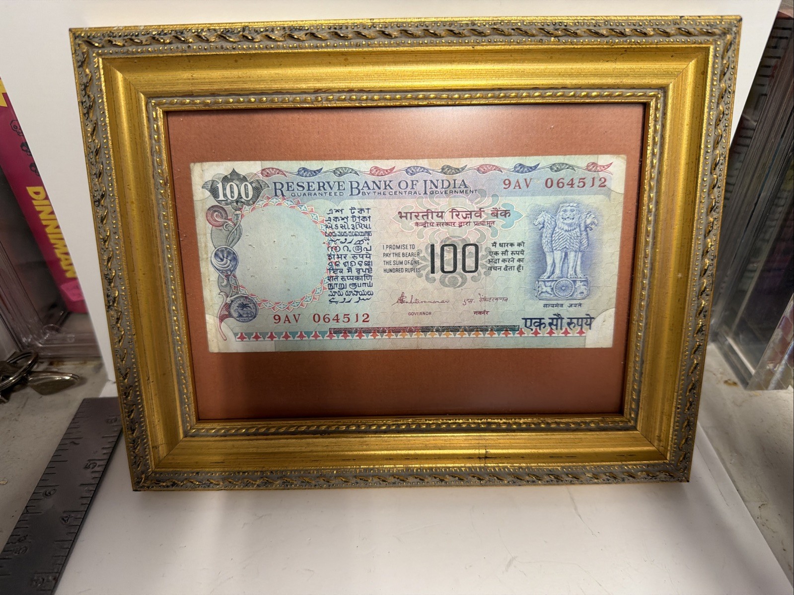 INDIA RESERVE BANK OF INDIA 100 RUPEES BANKNOTE REAMED!