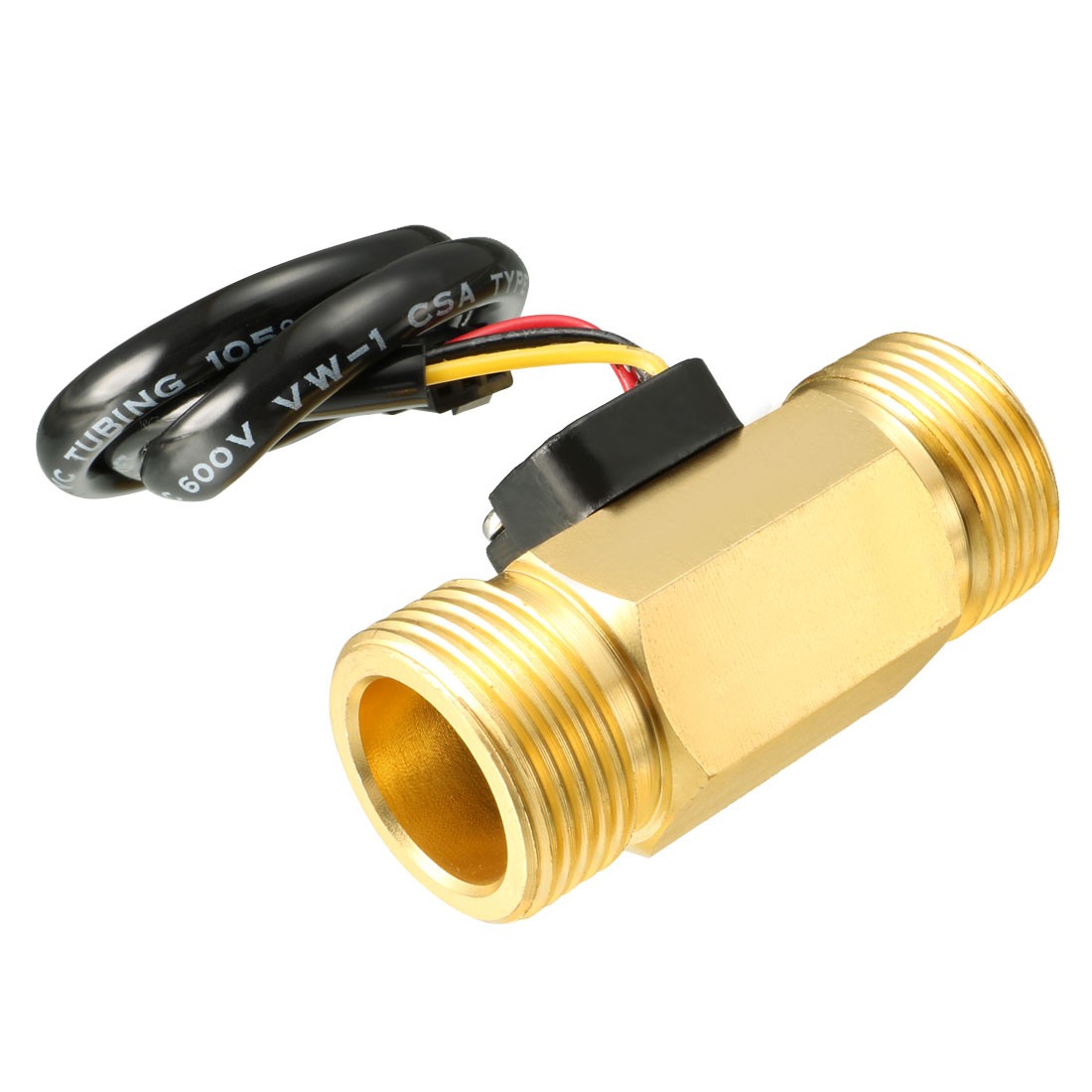 G3/4" Hall Effect Liquid Water Flow Sensor Switch DC5V 2-45L/min SEN-HZ43WB