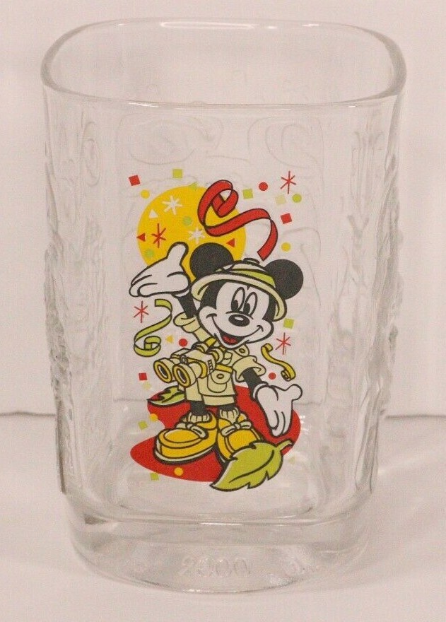 McDonalds Walt Disney World 2000 Celebration Glass Mickey Mouse