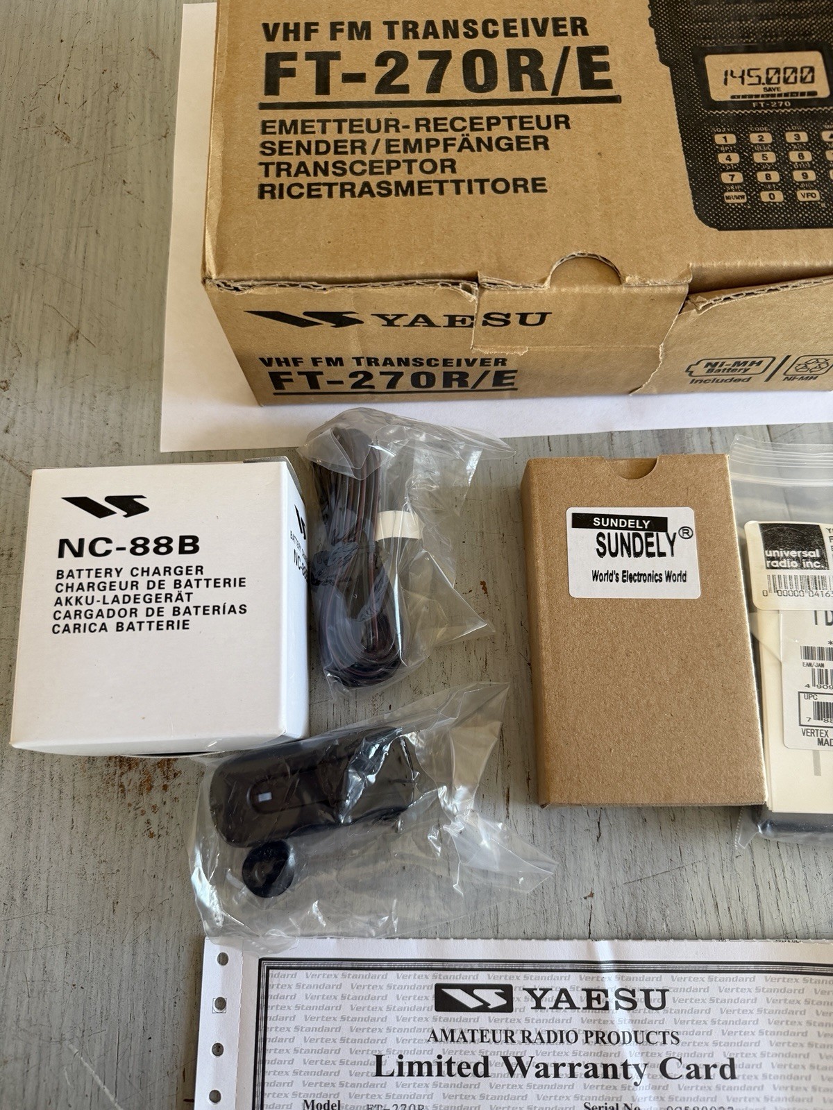 YAESU FT-270R/E Fm Transceiver Parts Only