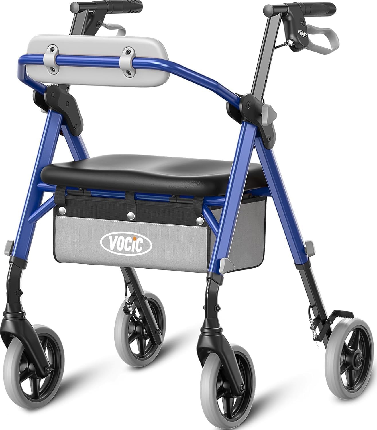 Andador para adulto con ruedas frenos y silla andadores asiento mayores ancianos