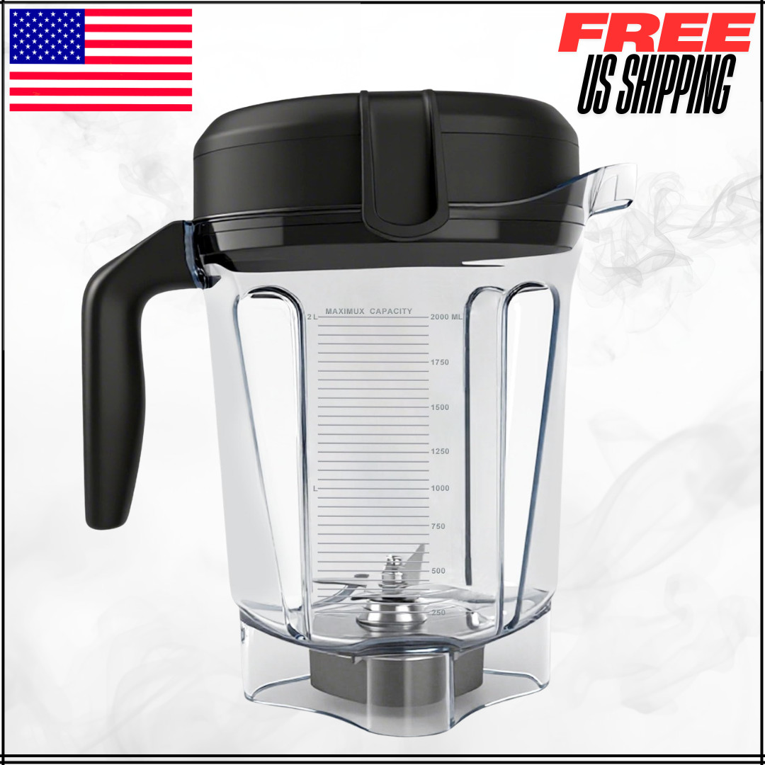 Blender Pitcher 64oz Low-Profile Container Jar Cup For Vit 780 750 7500 5000