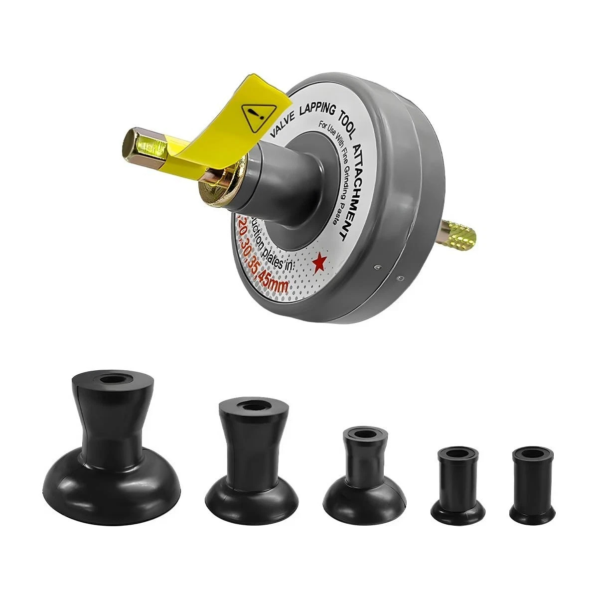 Valve Lapping Tool Kit Valve Lapping Tool & Compound Kit with 5 Suction Plate...