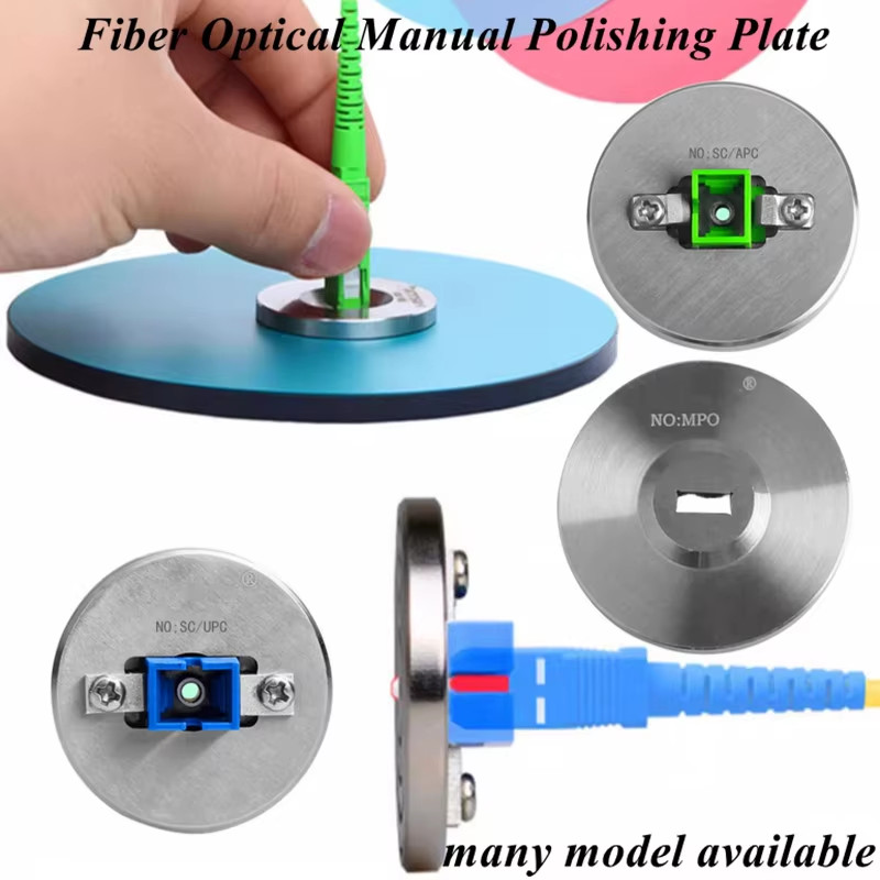 Manual Fiber Optical Polishing Plate Film FC SC ST LC A/UPC MPO MU Handmade FTTH