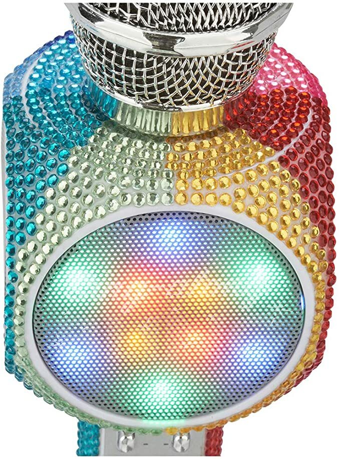 Sing A long LED Wireless Bluetooth Karaoke Microphone -Rainbow Bling
