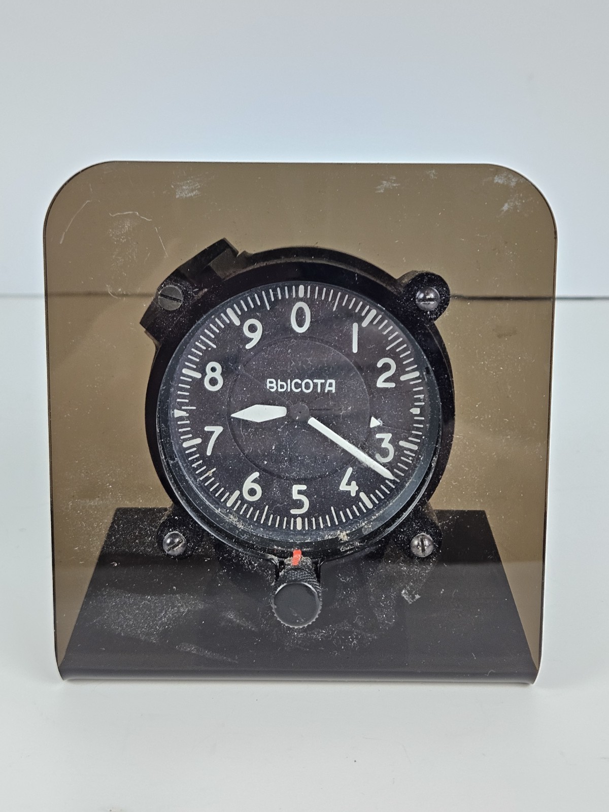 Working WWII Russian MiG-3 Military USSR Soviet Plane Airplane ALTIMETER w/Stand