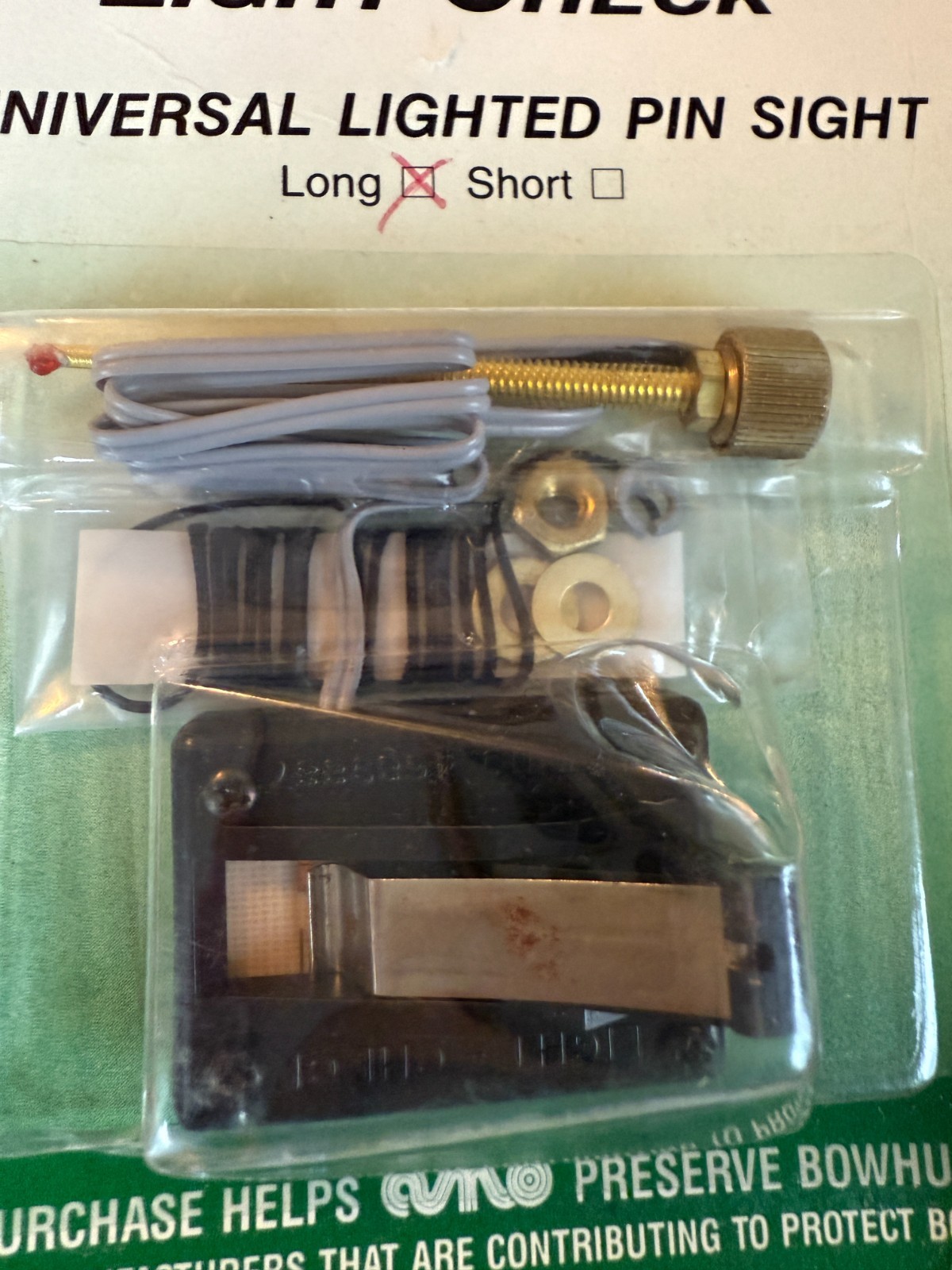 Bear Kinetronic Light Check Lighted Pin Sight