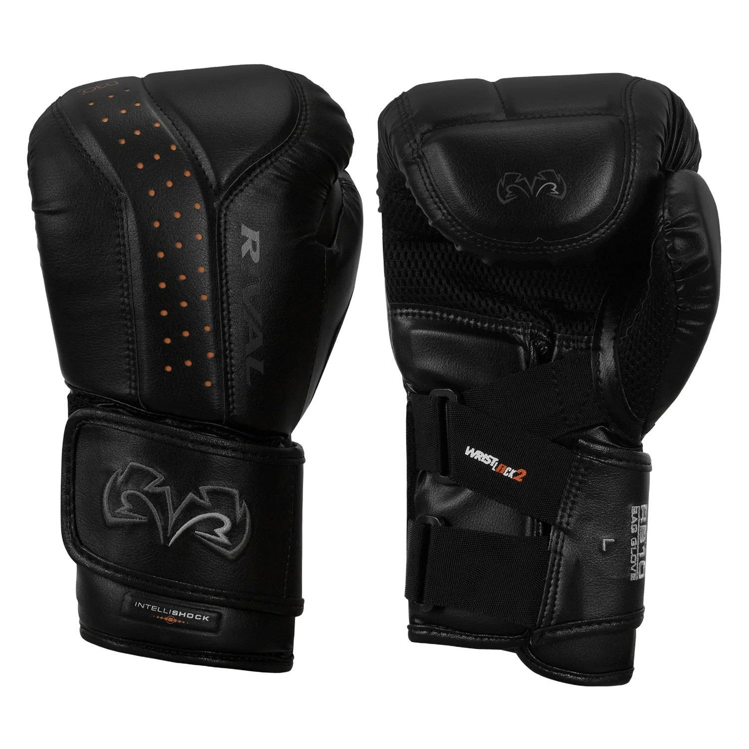 RIVAL Boxing RB10 Intelli-Shock D30 Bag Gloves - Hook & Loop - MEDIUM - NEW