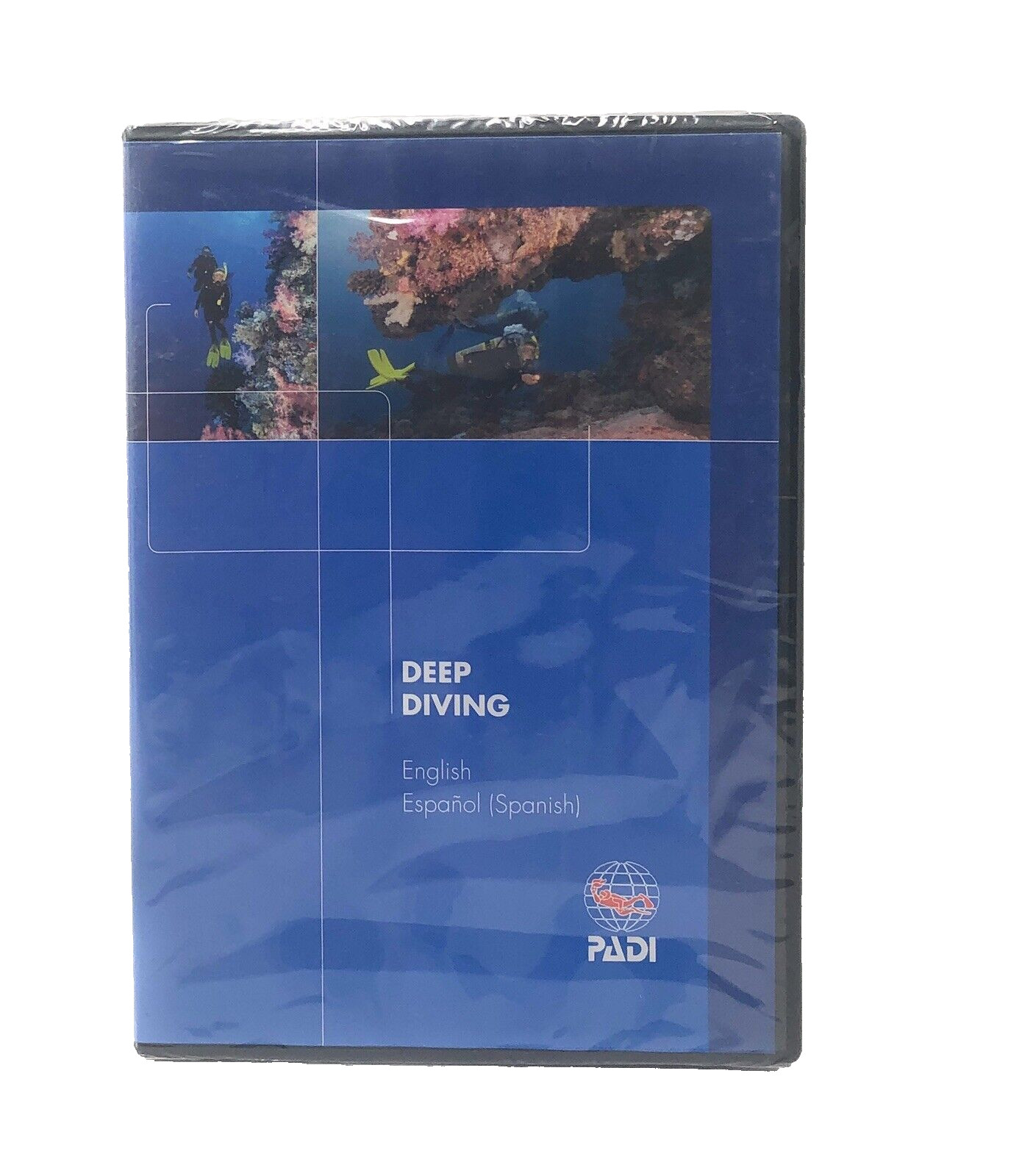 Padi Deep Diving DVD #70842MUL English and Spanish Deep diver specialty Buceo