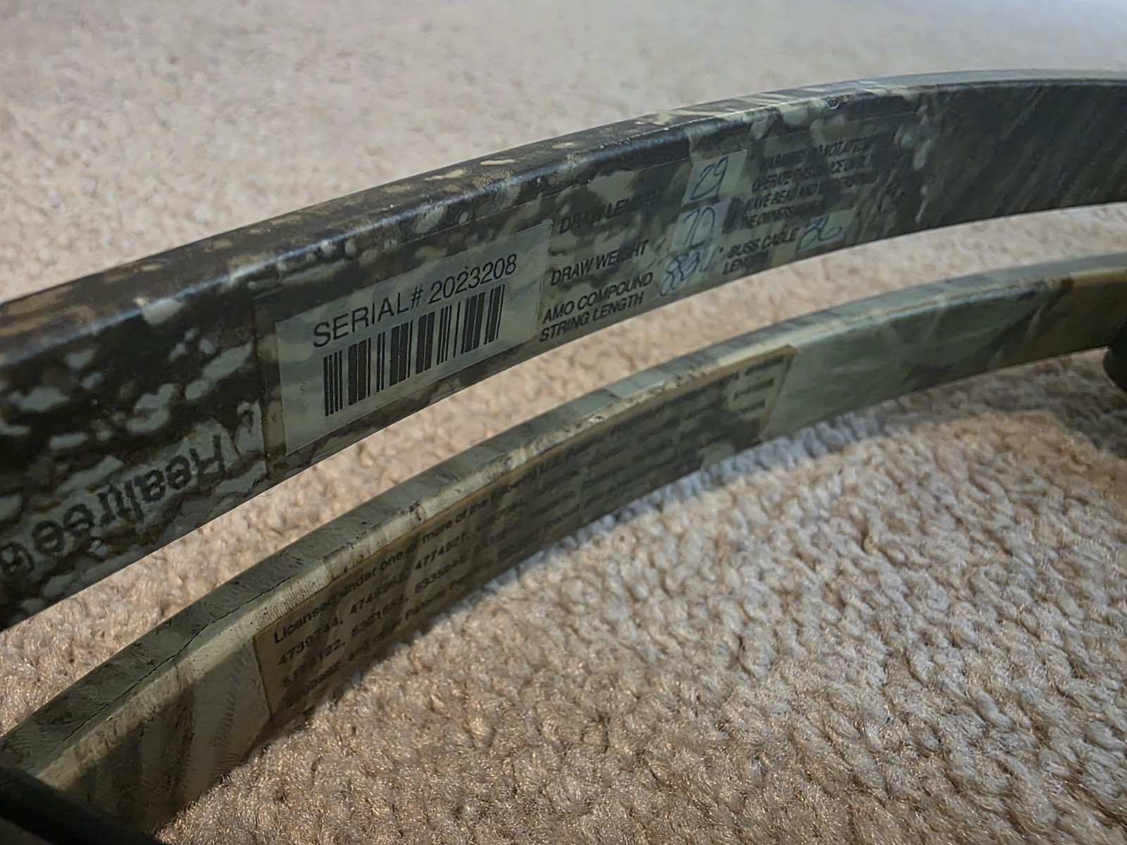 Buckmasters BTR RH Compound Bow 70lbs Pull DL 29"