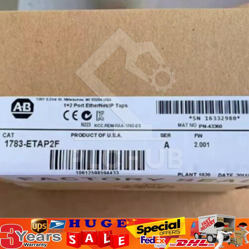 New AB 1783-ETAP2F Stratix 5950 EtherNet/IP Tap 1783ETAP2F US Free Tax
