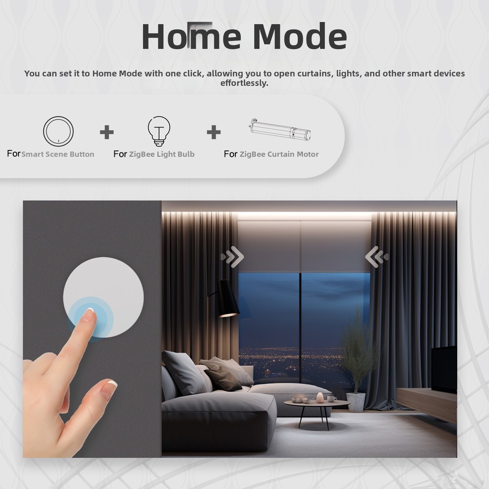 For Tuya For Zigbee Smart Switch Wireless Remote Control for Custom Scenes